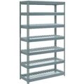 Global Equipment Extra Heavy Duty Shelving 48"W x 12"D x 84"H With 7 Shelves, Wire Deck, Gry 717426